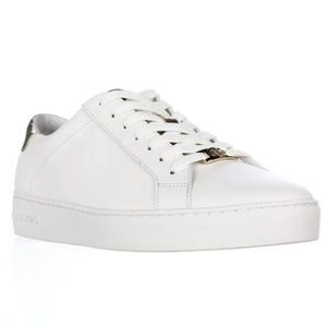 Michael Kors Sneakers, Jetset 6 Women's Size 9( EUC) Solid White W/Silver